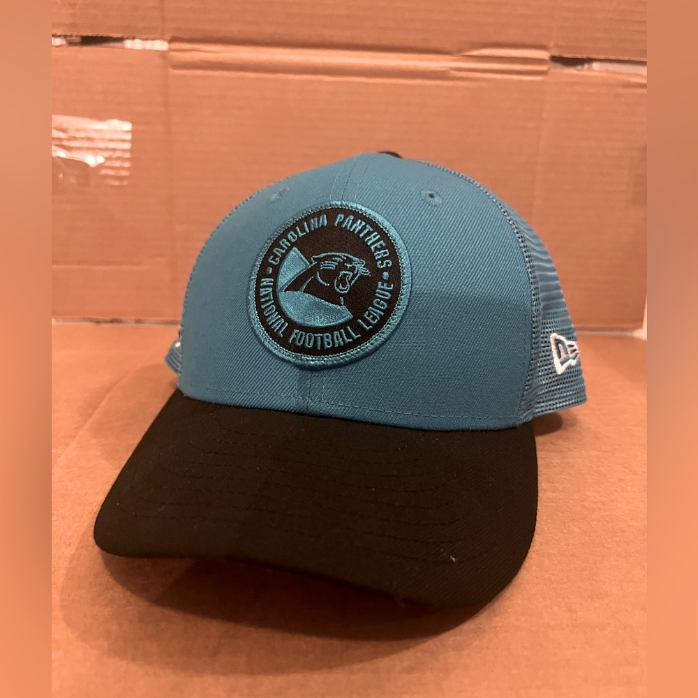 New Era Carolina Panthers Sideline 2023 Snap Back Hat - OSFA - Blue / Black